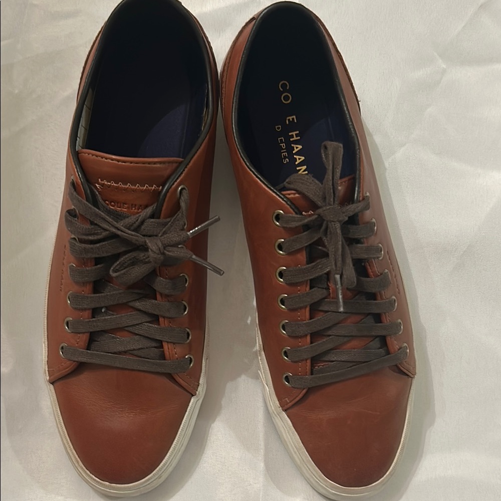 Cole Haan Men's Brown Leather Sneakers